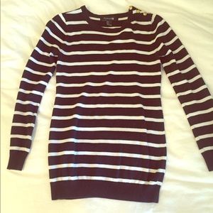 Forever 21 black and white striped sweater